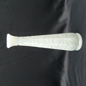 Vtg Opaque Milk Glass Vase